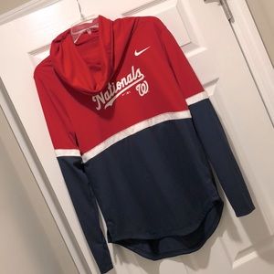 Washington Nationals Womens M Cowl Neck Long Sleeve